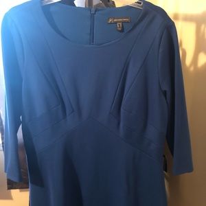 Blue quarter sleeve dress